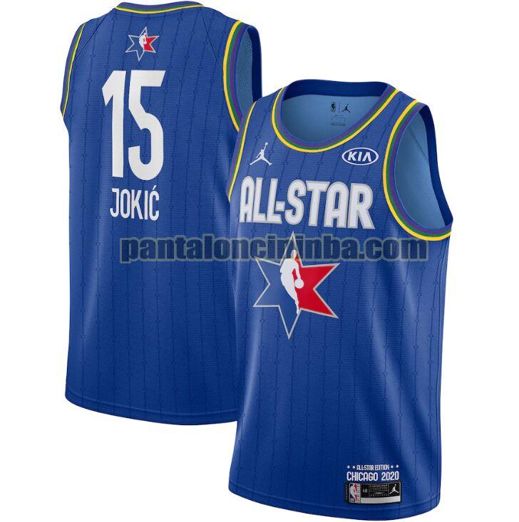 maglia basket Nikola Jokic 15 all star 2020 blu