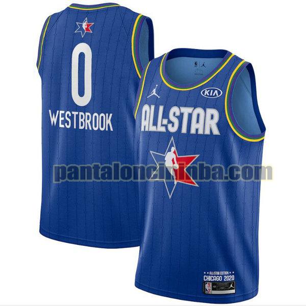 maglia basket Russell Westbrook 0 all star 2020 blu