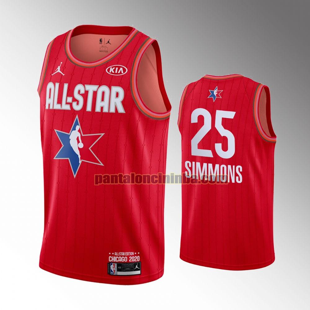 maglia basket Simmons 25 all star 2020 rosso