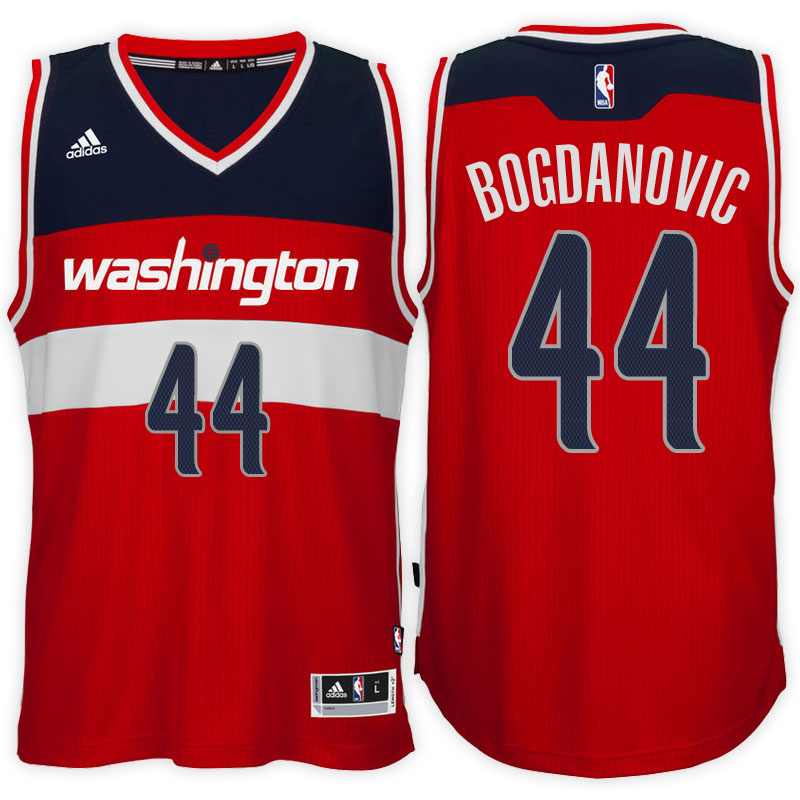 maglia bojan bogdanovic 44 2017 washington wizards rosso