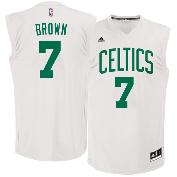 maglia boston celtics 2016-2017 con jaylen brown 7 bianca