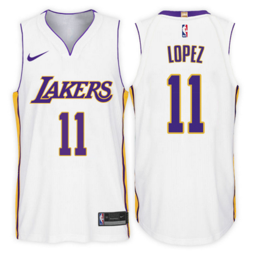 canotta brook lopez 11 2017-2018 los angeles lakers bianca