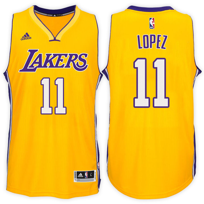 maglia brook lopez 11 2017 los angeles lakers giallo