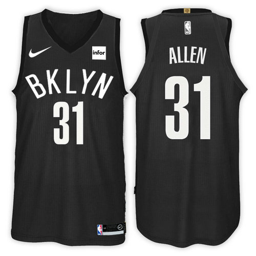 maglia jarrett allen 31 2018-2019 brooklyn nets nero