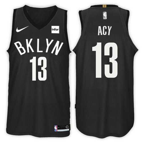 maglia quincy acy 13 2018-2019 brooklyn nets nero