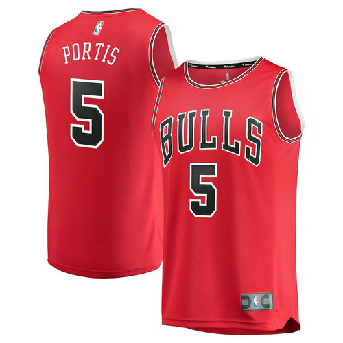 maglia chicago bulls 2018-2019 Bobby Portis 5 rosso