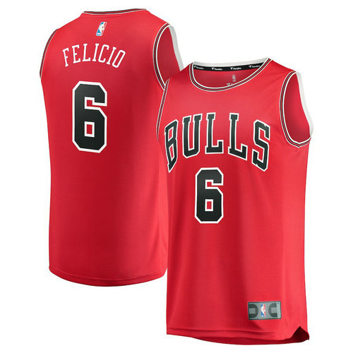 maglia chicago bulls 2018-2019 Cristiano Felicio 6 rosso