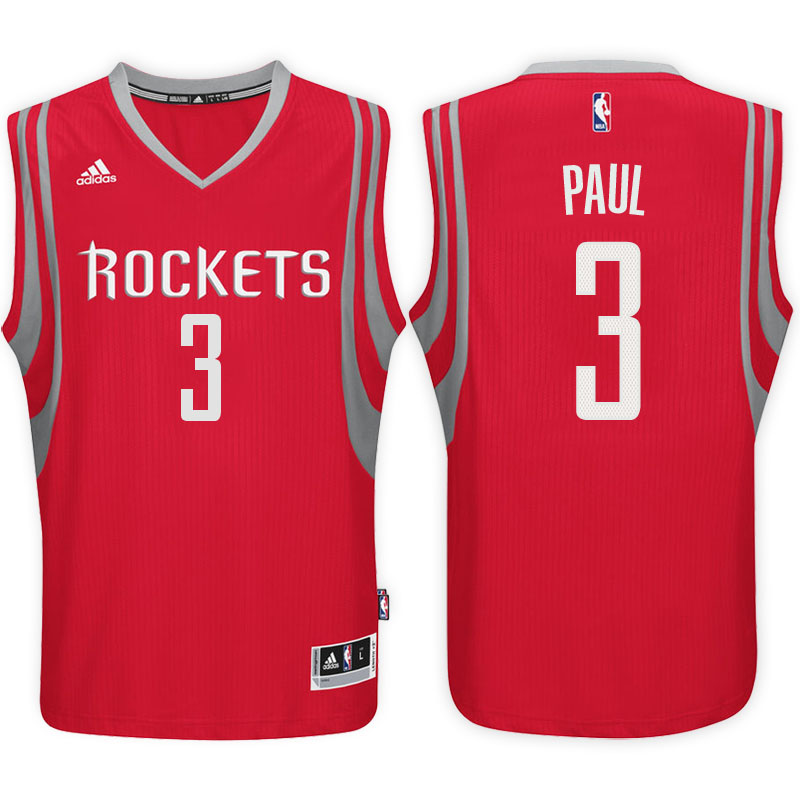 maglia basket chris paul 3 2017 houston rockets rosso