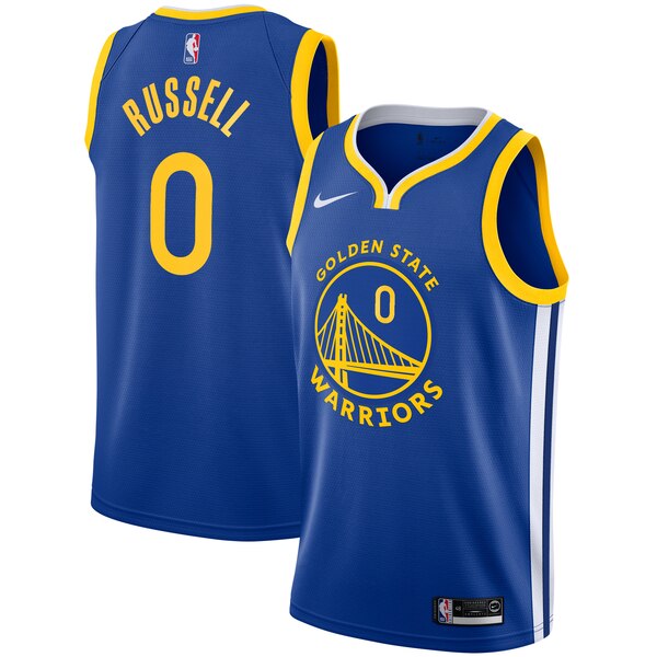 maglia d'Angelo russell 0 2019-2020 golden state warriors blu
