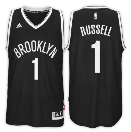 canotta d'angelo russel 1 brooklyn nets rev30 nero