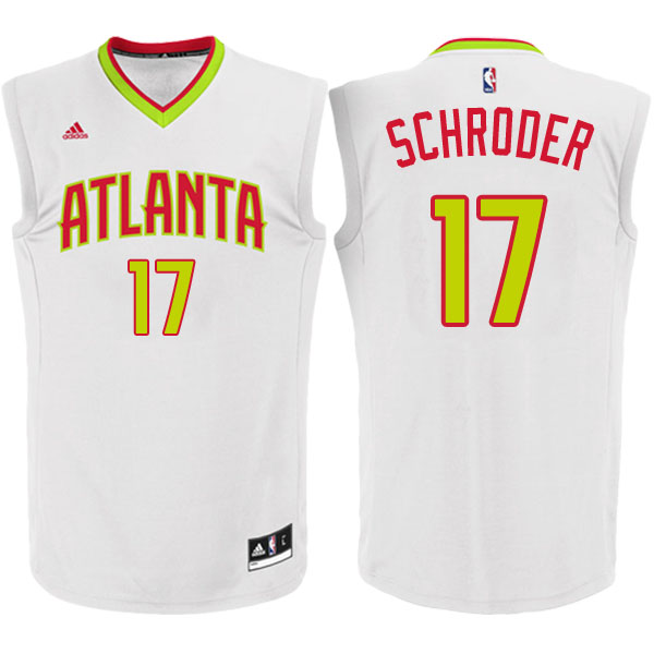 maglia basket dennis schroder 17 2017 atlanta hawks bianca