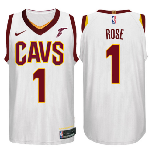 maglia basket derrick rose 1 2017-2018 cleveland cavaliers bianca