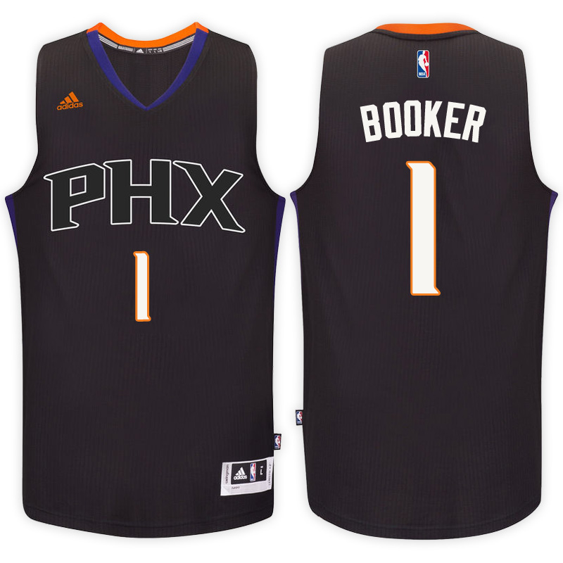 maglia devin booker 1 2016-2017 phoenix suns nero