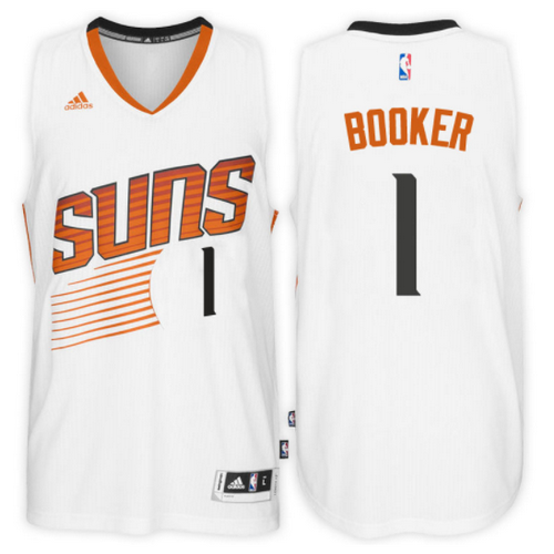 maglia devin booker 1 2017 phoenix suns bianca