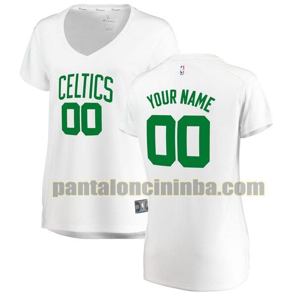 maglia donna basket Custom 0 boston celtics bianca 2020