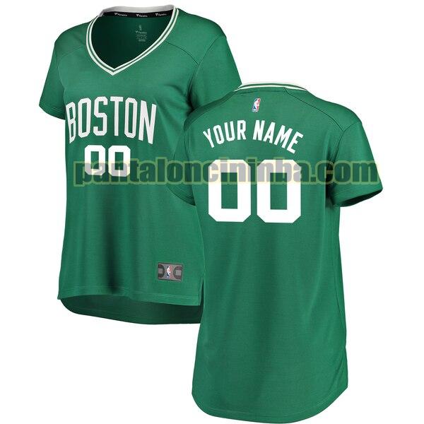 maglia donna basket Custom 0 boston celtics verde 2020