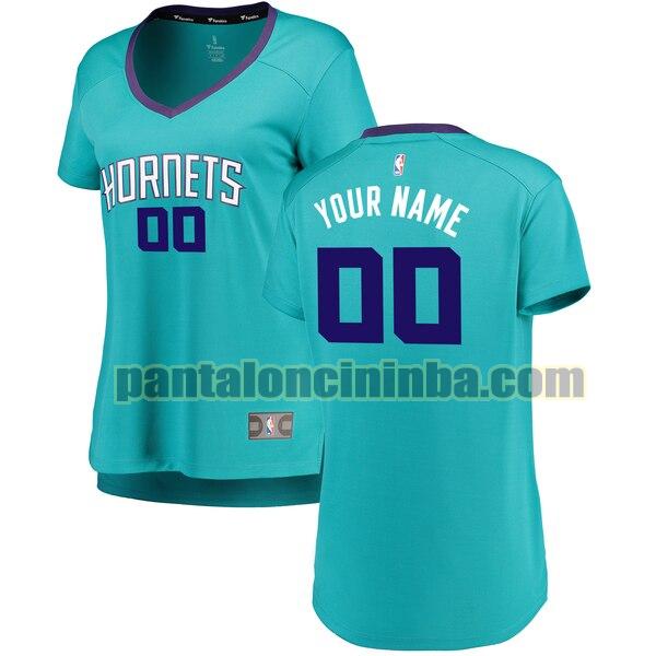 maglia donna basket Custom 0 charlotte hornets blu 2020