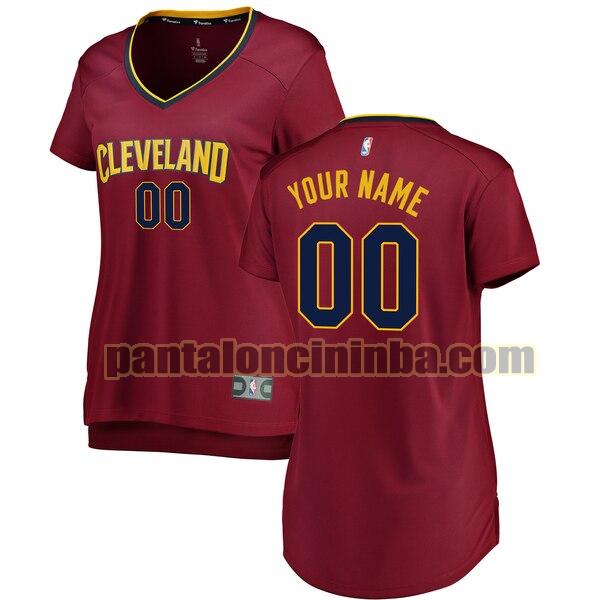 maglia donna basket Custom 0 cleveland cavaliers rosso 2020