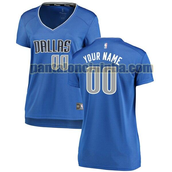 maglia donna basket Custom 0 dallas mavericks navy 2020