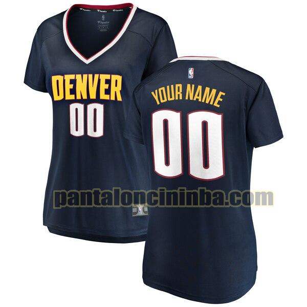 maglia donna basket Custom 0 denver nuggets navy 2020