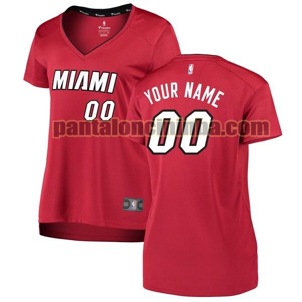 maglia donna basket Custom 0 miami heat rosso 2020