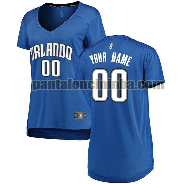 maglia donna basket Custom 0 orlando magic blu 2020