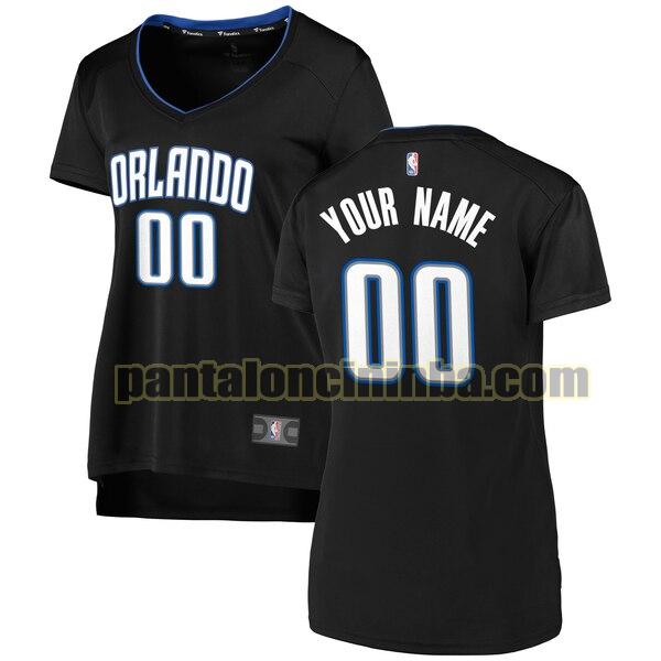 maglia donna basket Custom 0 orlando magic nero 2020