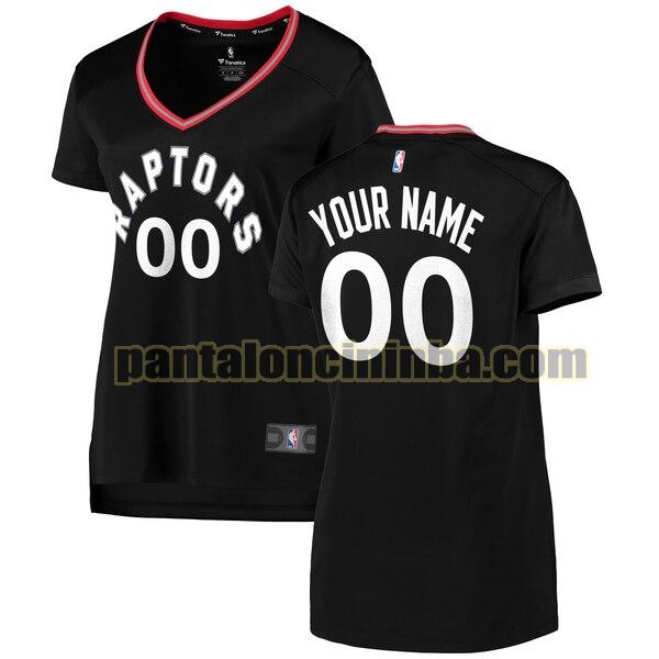 maglia donna basket Custom 0 toronto raptors nero 2020