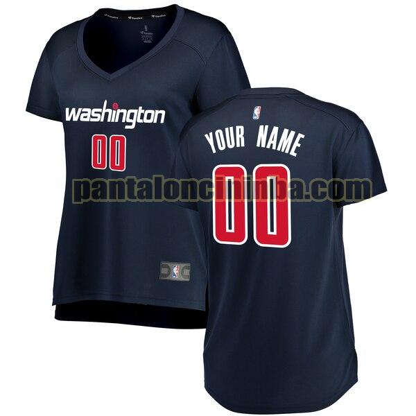 maglia donna basket Custom 0 washington wizards navy 2020