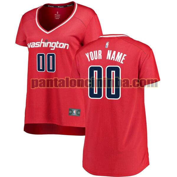 maglia donna basket Custom 0 washington wizards rosso 2020