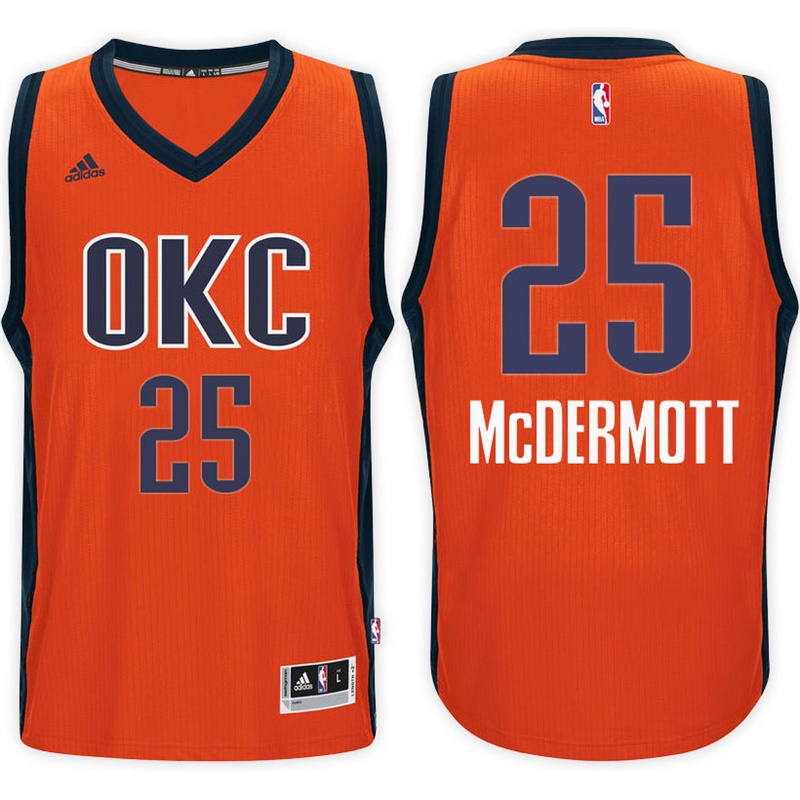 maglia doug mcdermott 25 2017 oklahoma city thunder arancia