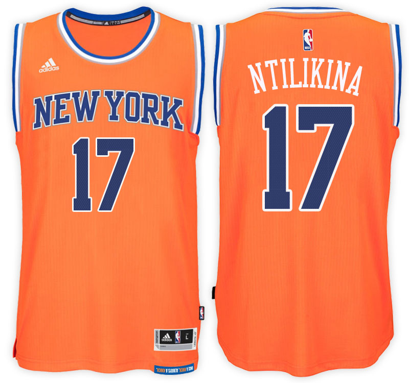 maglia frank ntilikina 17 2017 new york knicks arancia