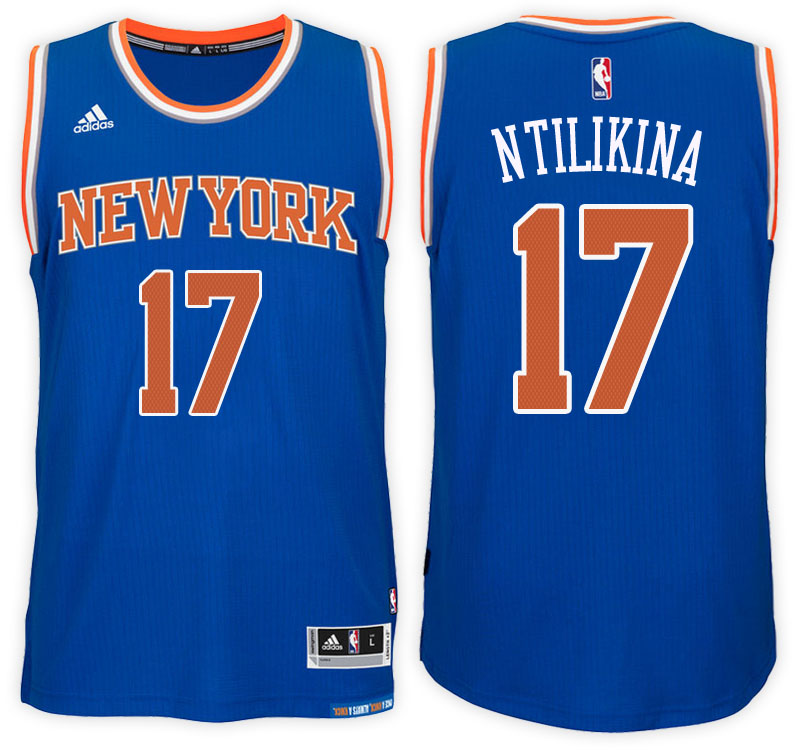 maglia frank ntilikina 17 2017 new york knicks blu