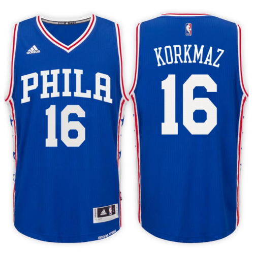 maglia furkan korkmaz 16 2017 philadelphia 76ers blu