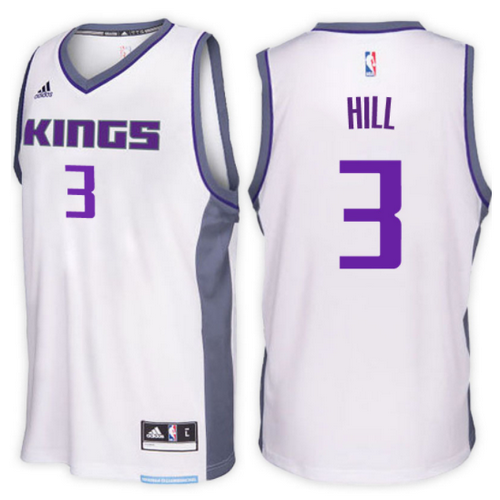 maglia george hill 3 2017 sacramento kings bianca