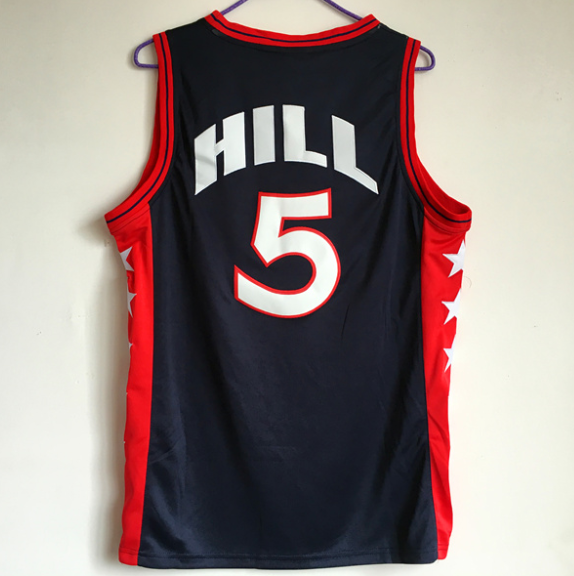 maglie uomo george hill 5 nba usa 1996 blu