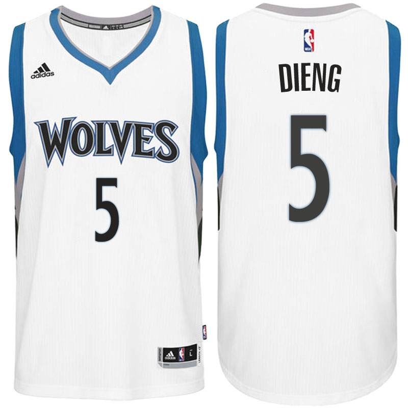 maglia gorgui dieng 5 2017 minnesota timberwolves bianca