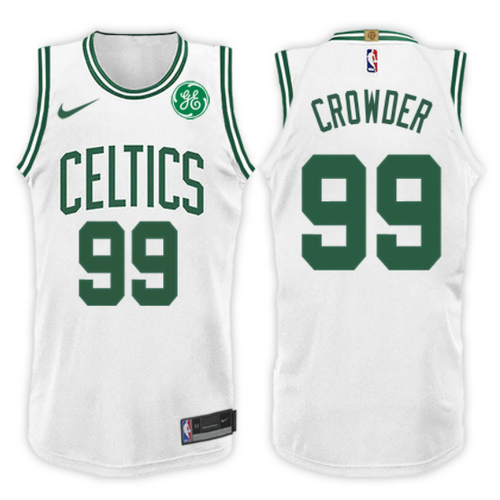 maglia jae crowder 99 2017-2018 boston celtics bianca