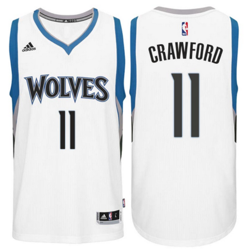 maglia jamal crawford 11 2017 minnesota timberwolves bianca