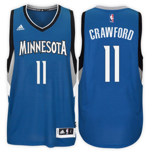 maglia jamal crawford 11 2017 minnesota timberwolves blu