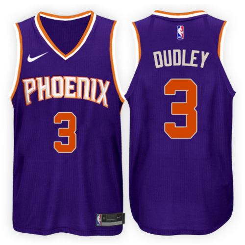 maglia basket jared dudley 3 2017-2018 phoenix suns porpora