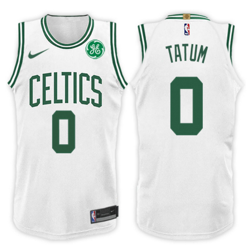 maglia jayson tatum 0 2017-2018 boston celtics bianca