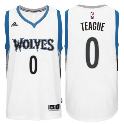 maglia jeff teague 0 2017 minnesota timberwolves bianca