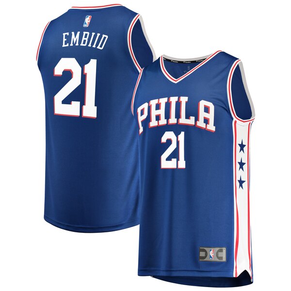 maglia joel embiid 21 2020 philadelphia 76ers blu