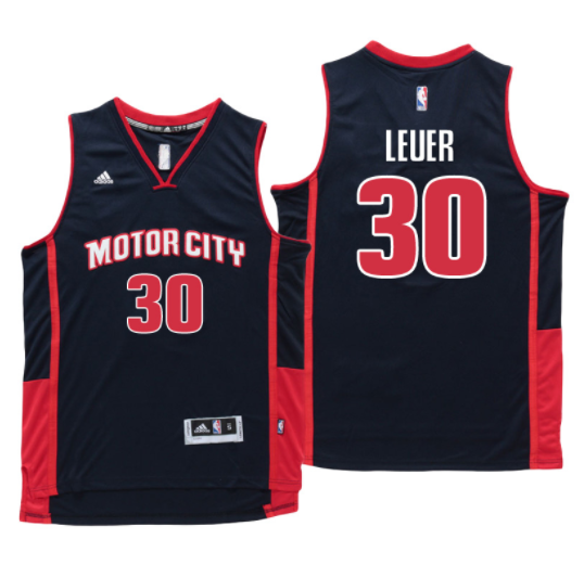 maglia jon leuer 30 ncaa motor city blu