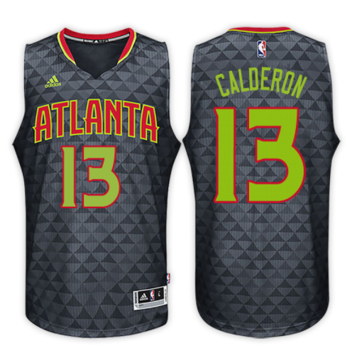 maglia nba jose calderon 13 2017 atlanta hawks nero