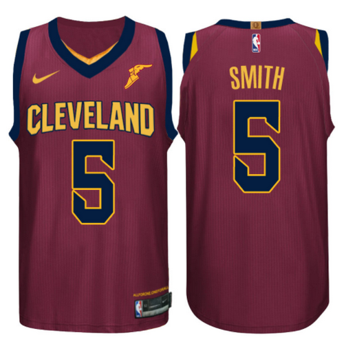 maglia basket jr smith 5 2017-2018 cleveland cavaliers rosso