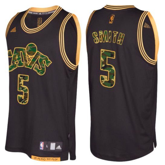 maglia basket jr smith 5 retro cleveland cavaliers nero