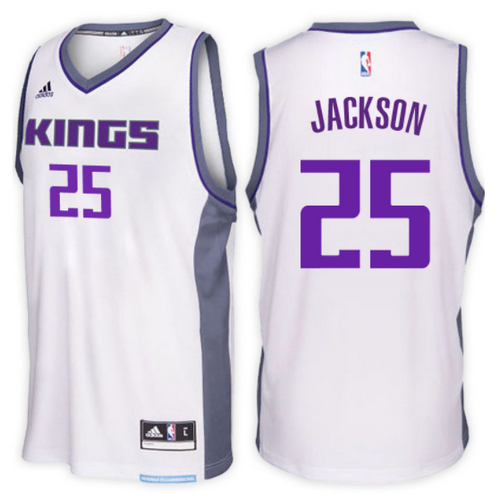 maglia justin jackson 25 2017 sacramento kings bianca