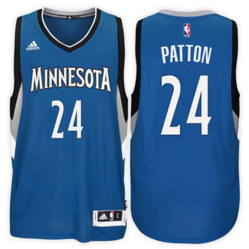 maglia justin patton 24 2017 minnesota timberwolves blu